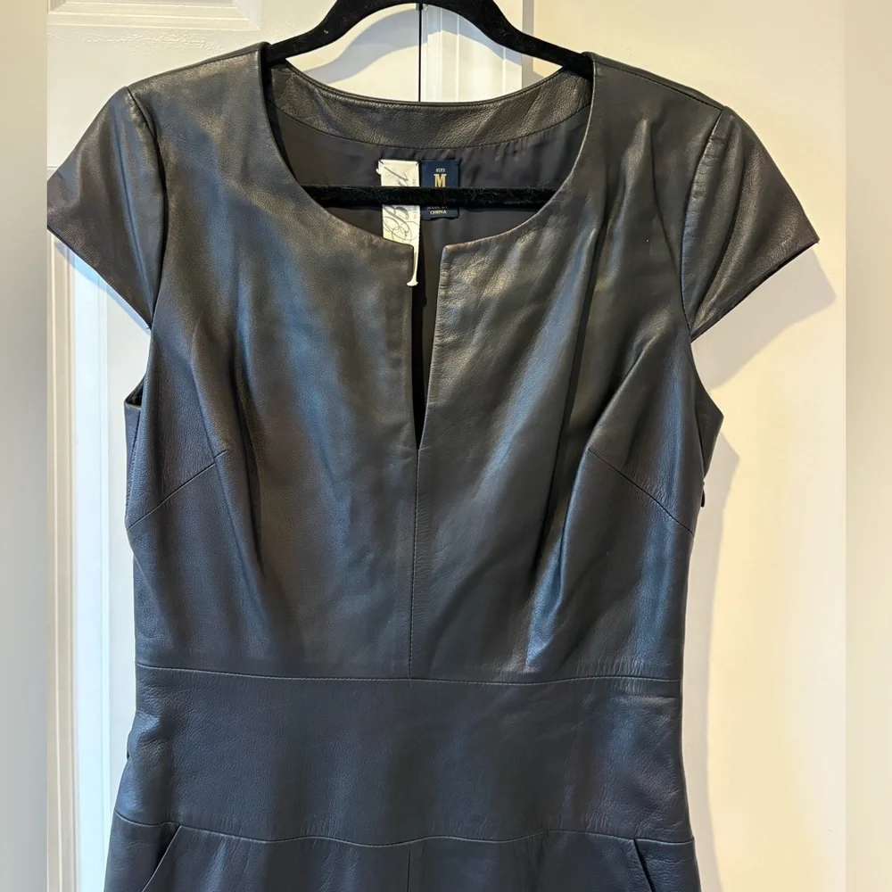 Bird By Juicy Couture Black Leather Mini Dress - Picture 5 of 13